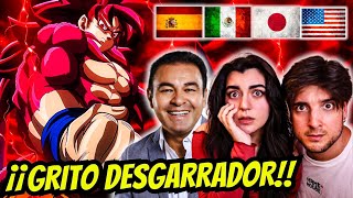 ESPAÑOLES REACCIONAN A DRAGON BALL DAIMA DOBLAJE LATINO | 😱GOKU SE TRANSFORMA EN SSJ4😱🔥COMPARACIÓN🔥