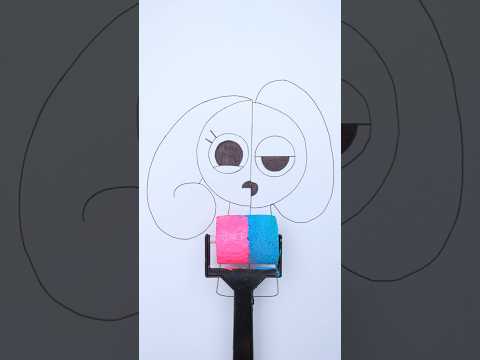 Sprunki Libun and Albun Pyramixed Acrylic Paint Art #sprunki #art