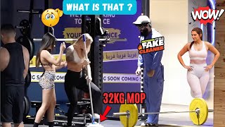 Bodybuilders RAGED Over 32KG Mop PRANK | Cleaner Disguised in GYM #50
