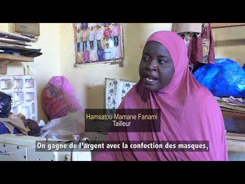 Du coton molletonné pour la confection de masques réutilisables au Niger 