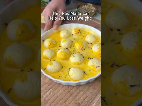This Ras Malai can help you lose weight ! It is low calorie & high protein.