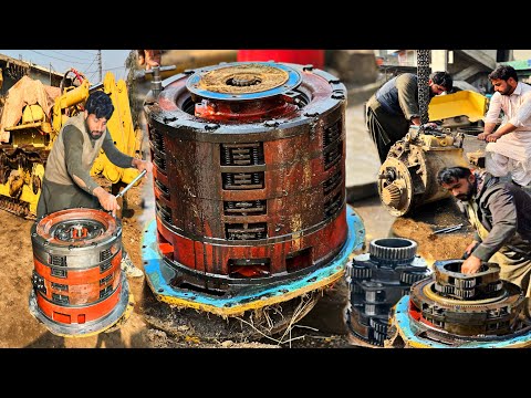 Repairing Caterpillar 966D Dozer Transmission || How To Rebuild Caterpillar Bulldozer Transmission |