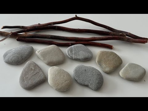 Look What I Made With Pebbles and Tree Branches!