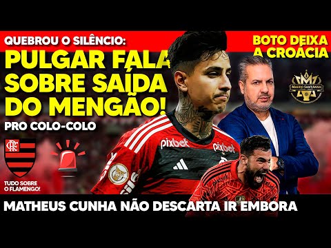 AGORA É OFICIAL: DESPEDIDA ANUNCIADA! PULGAR ABRE O JOGO SOBRE SAÍDA! GOLEIRO PODE DEIXAR O FLAMENGO