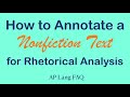 Effective Annotation and Analysis Techniques