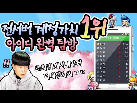 메이플 현존 최고의 계정은 과연 어떨까? [신해조 메이플스토리]