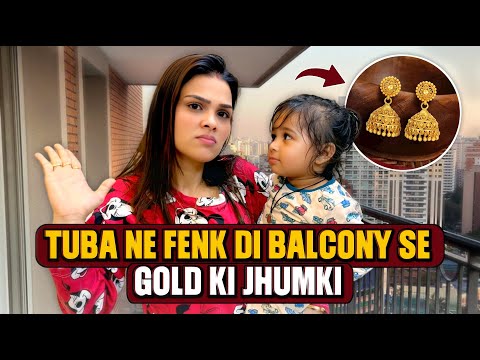 Tuba Ne Fenk Di Balcony Se Gold Ki Jhumki