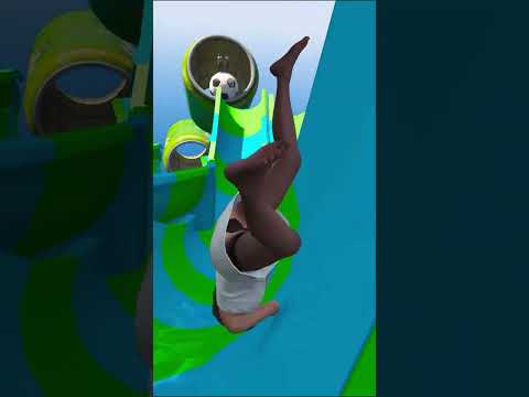 Amanda, Franklin, Sophia & Michael Water Slide #1 #shorts