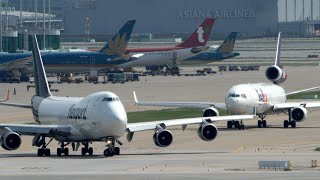 8K Seoul Incheon Airport 인천공항 RKSI Fedex MD-11 Flexport 747 Korean Air Asiana A350
