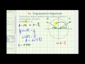 Solving Trigonometric Equations