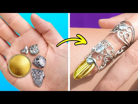 TRANSFORMEZ DES OBJETS DU QUOTIDIEN EN BIJOUX ÉBLOUISSANTS EN OR ET ARGENT ! 💎✨