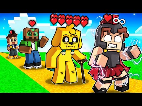 NACIMIENTO a MUERTE de YOUTUBER en Minecraft!