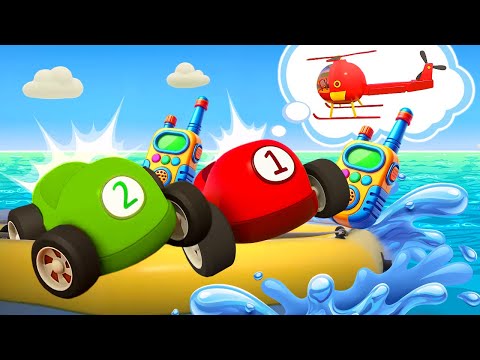 The racing cars need help! The ferry hits an iceberg. New episodes of Helper Cars cartoons for kids.