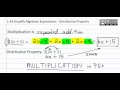 Multiplication and Distributive Property