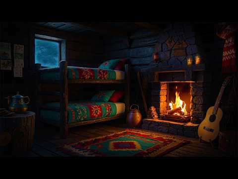 Snowstorm Sounds for Sleeping 8 Hours - Deep Sleep and Fall Asleep with Snow Storm