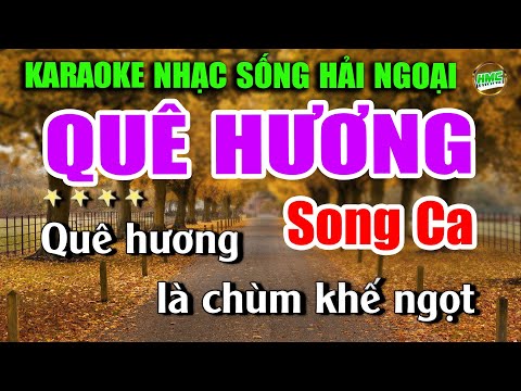 Karaoke Song Ca Quê Hương Nhạc Sống Trữ Tình Dễ Hát | Nhạc Sống Minh Công