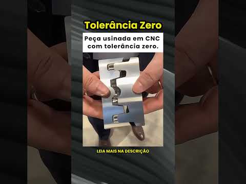 Uma peça usinada em CNC com tolerância zero! ⚙️🔩