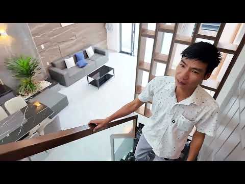 Nhà Đẹp Bình Dương. Mẫu nhà phố quốc dân siêu dễ thương tại trung tâm Thủ Dầu Một. DT 5,7x 25m