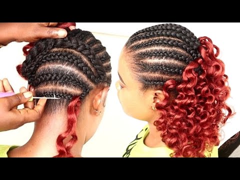 Wow!! Crochet Braid Hairstyle for different Hair Texture using Braid Extension /Detail Step by step