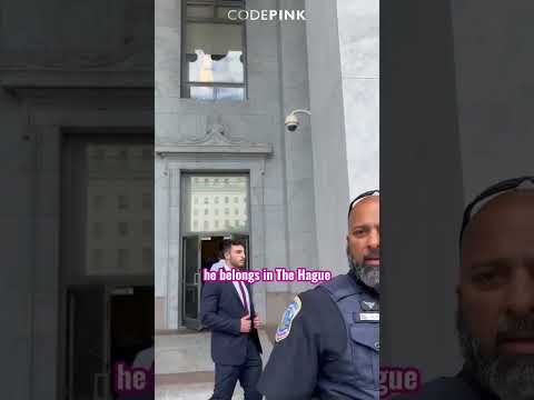 Confronting War Criminal Yoav Gallant at the US Capitol