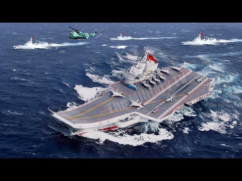 War Began!! Chinese Aircraft Carrier Shandong sailing through the Taiwan Strait to Fight Taiwan