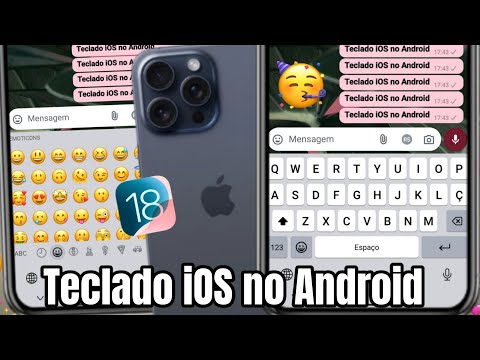 COMO TER O TECLADO IGUAL DO IPHONE NO ANDROID ❤️‍🔥 EMOJIS IOS + TEMAS IOS | ATUALIZADO 2024 🥳