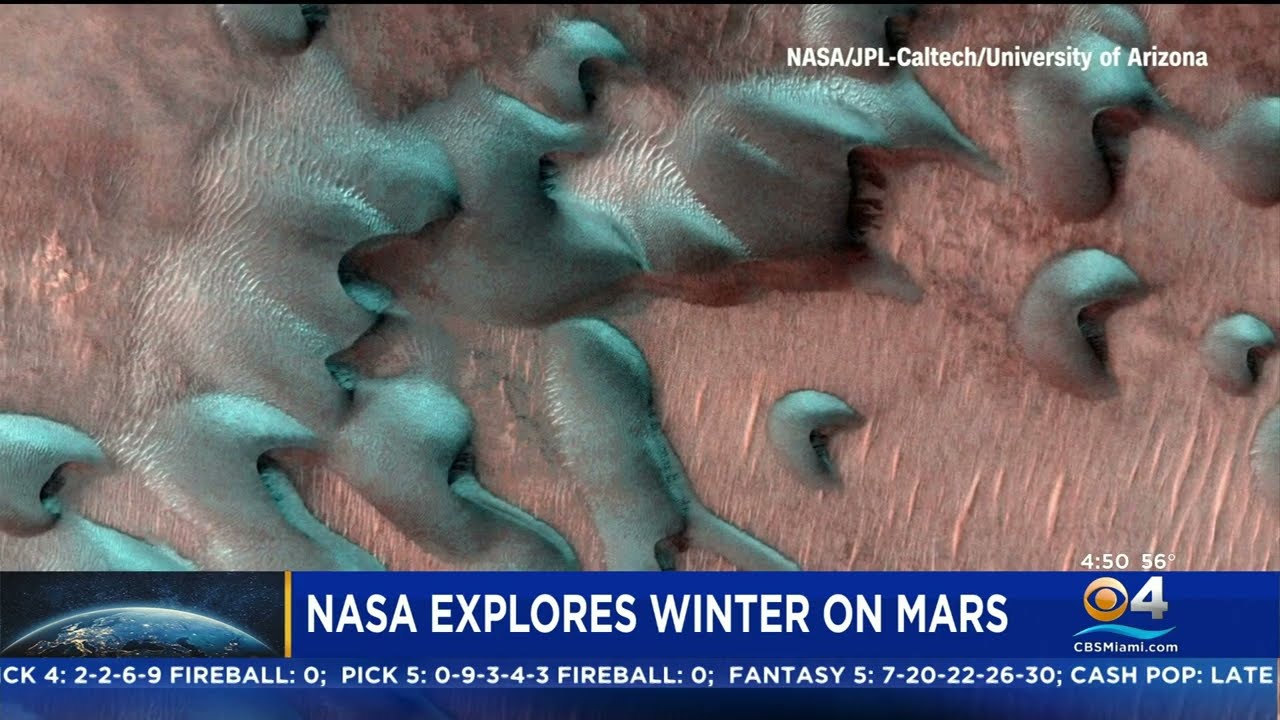 NASA Shares New Images Of Winter “Mega Dunes” On Mars