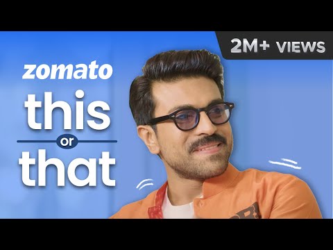 Can Hero Ram Charan live without Food or Movies? | Youtube Shorts | Sahiba Bali | Acharya  | Zomato