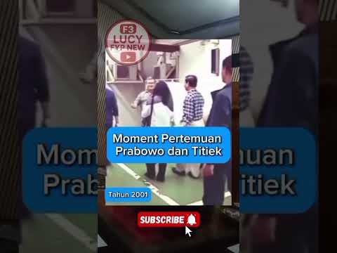 “FLASHBACK 2001! Sejarah Pertemuan Prabowo dan Titiek yang Bikin Terharu” #youtubeshorts #trending