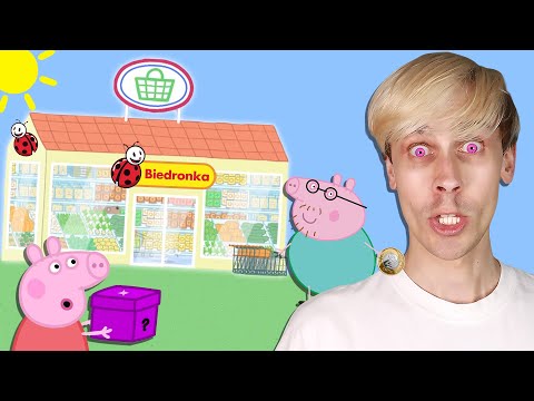 ŚWINKA PEPPA zakupy w BIEDRONCE PARODIA