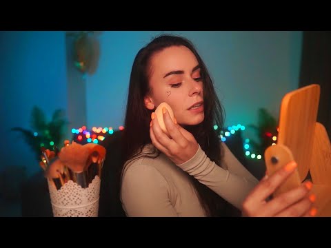 АСМР Мой МАКИЯЖ на СТРИМ 😍 Красимся вместе 😴 Болталка перед СНОМ ASMR My EASY Make UP