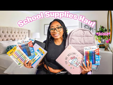 🎒 SCHOOL SUPPLIES HAUL *High School Senior* 2024 🎒