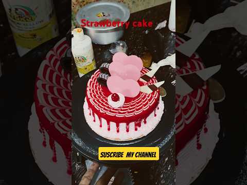 strawberry cake 🎂#shortvideo #shorts #cake #virelshorts #food #subscribe #like #likeandsubscribe