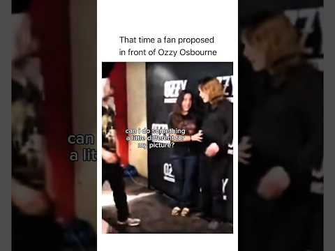 Ozzyโs reaction ๐ #ozzyosbourne #blacksabbath #celebrity #hollywood #rock #photography #videogames