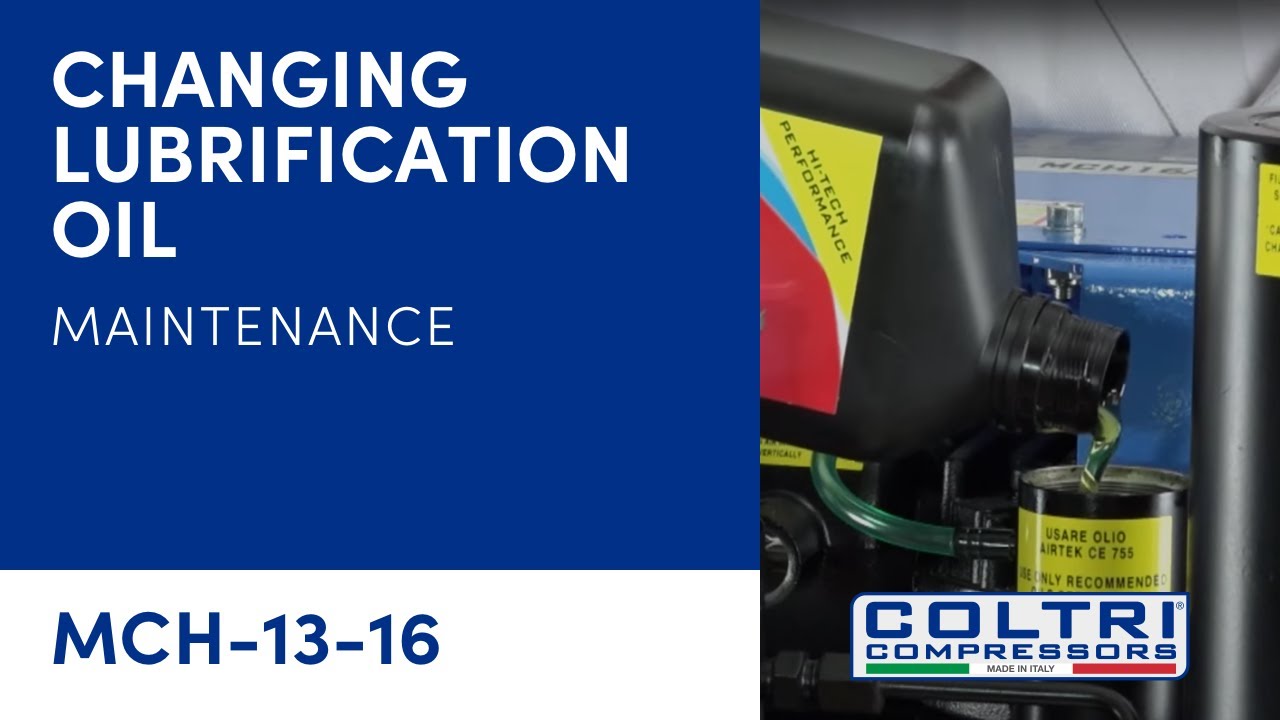 MCH 13-16 - Oil Change - Coltri Compressors