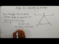 Angle Sum Property of Triangles