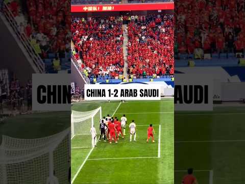 China vs Arab Saudi, China tak berkutik didepan publik sendiri