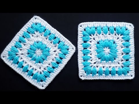 Cuadrado, Granny Square para Principiantes a Crochet/Granny Square Crochet Patterns/Quadro de Crochê