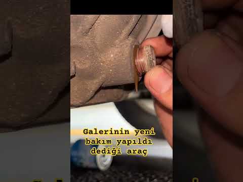 Galerinin yeni bakım yapıldı dediği araçtan çıkan yağ !!