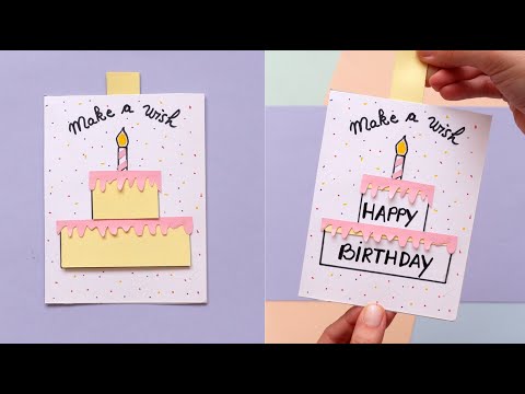 How to Make a Slider Birthday Card | DIY Handmade Cards for Birthday