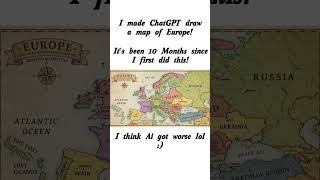 I asked ChatGPT to make me a map of Europe 💀💀 (but 10 months later)
