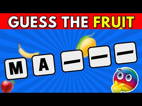 Guess the Fruit by First 2 Letters | TS QUIZ