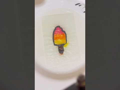 tissue paper magic drawing. Emoji color mixing.#drawing #trending #shorts #art #shortvideo #ytshorts