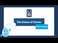 Phase Changes in Matter