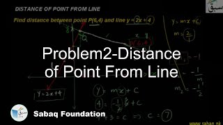 Problem2-Distance of Point From Line
