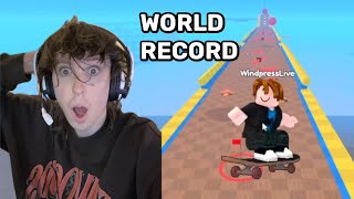 WORLD RECORD on HARDEST Roblox OBBY