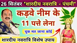 24 सितम्बर शारदीय नवरात्री बुधवार | कड़वे नीम के 11 पत्ते लेना | shardiya navratri budhwar ke upay