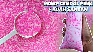 500GR TAPIOKA BISA JADI 5 LITER CENDOL ‼️ RESEP CENDOL PINK + KUAHNYA