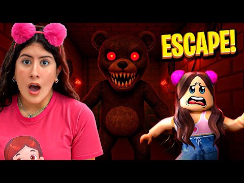 Maria Clara presa na pizzaria do urso Freddy!  (Escape Freddy's Pizzeria Obby)