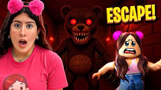 Maria Clara presa na pizzaria do urso Freddy!  (Escape Freddy's Pizzeria Obby)